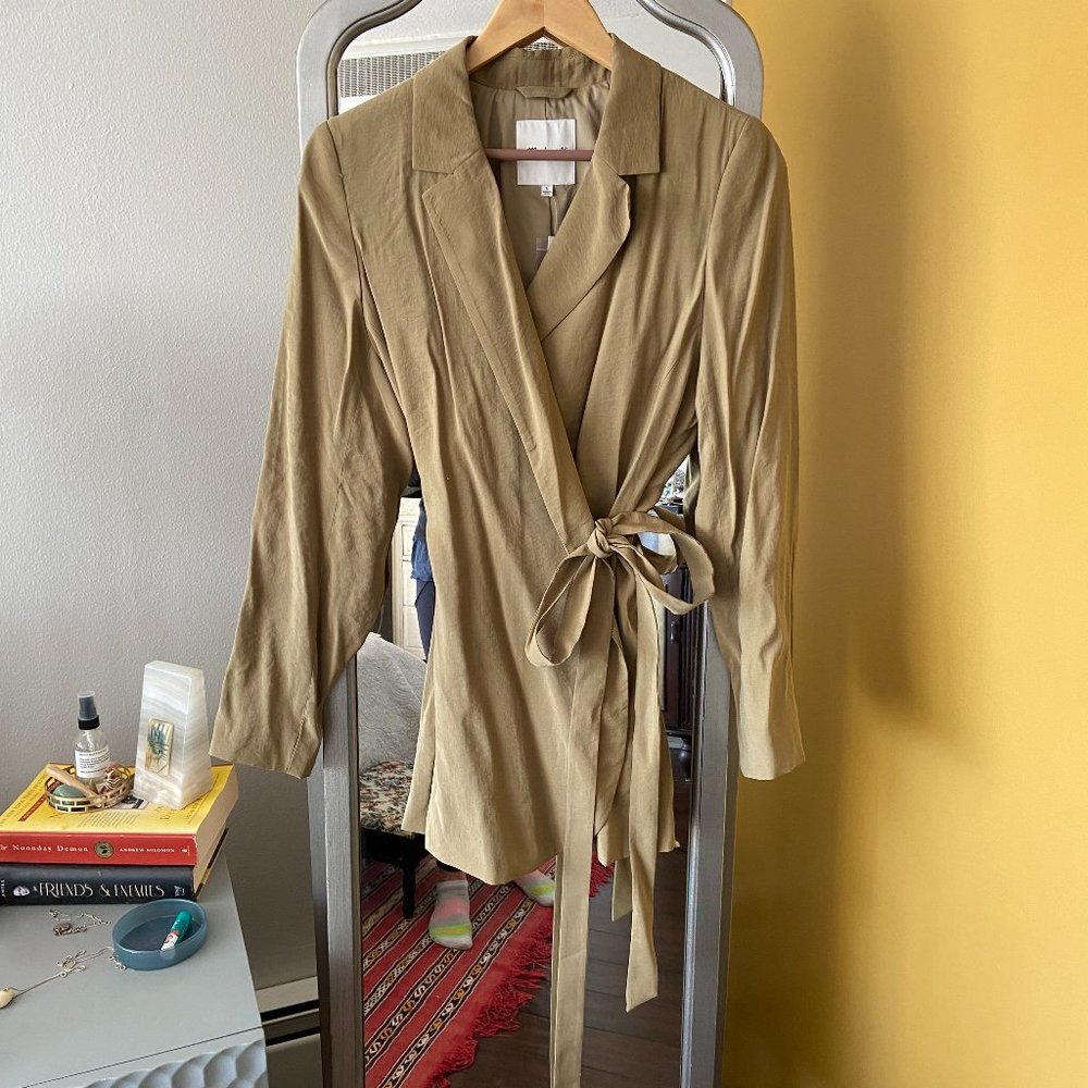Madewell, THE DRAPEY TIE-WAIST BLAZER, S: Large